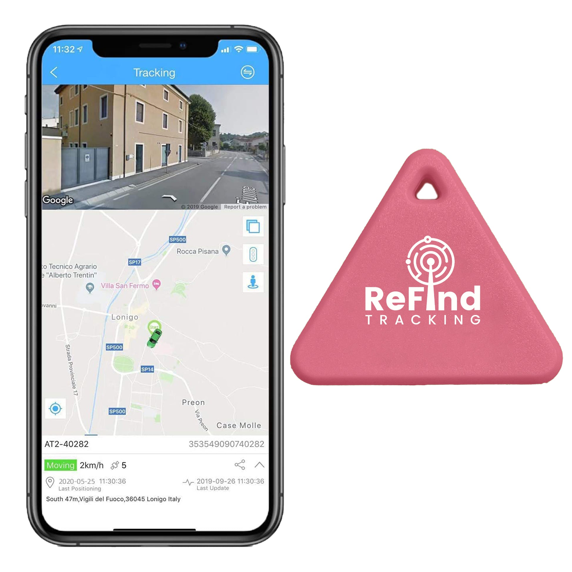 Small Tracker Device | Pink R3 Smart Tracker | ReFind

