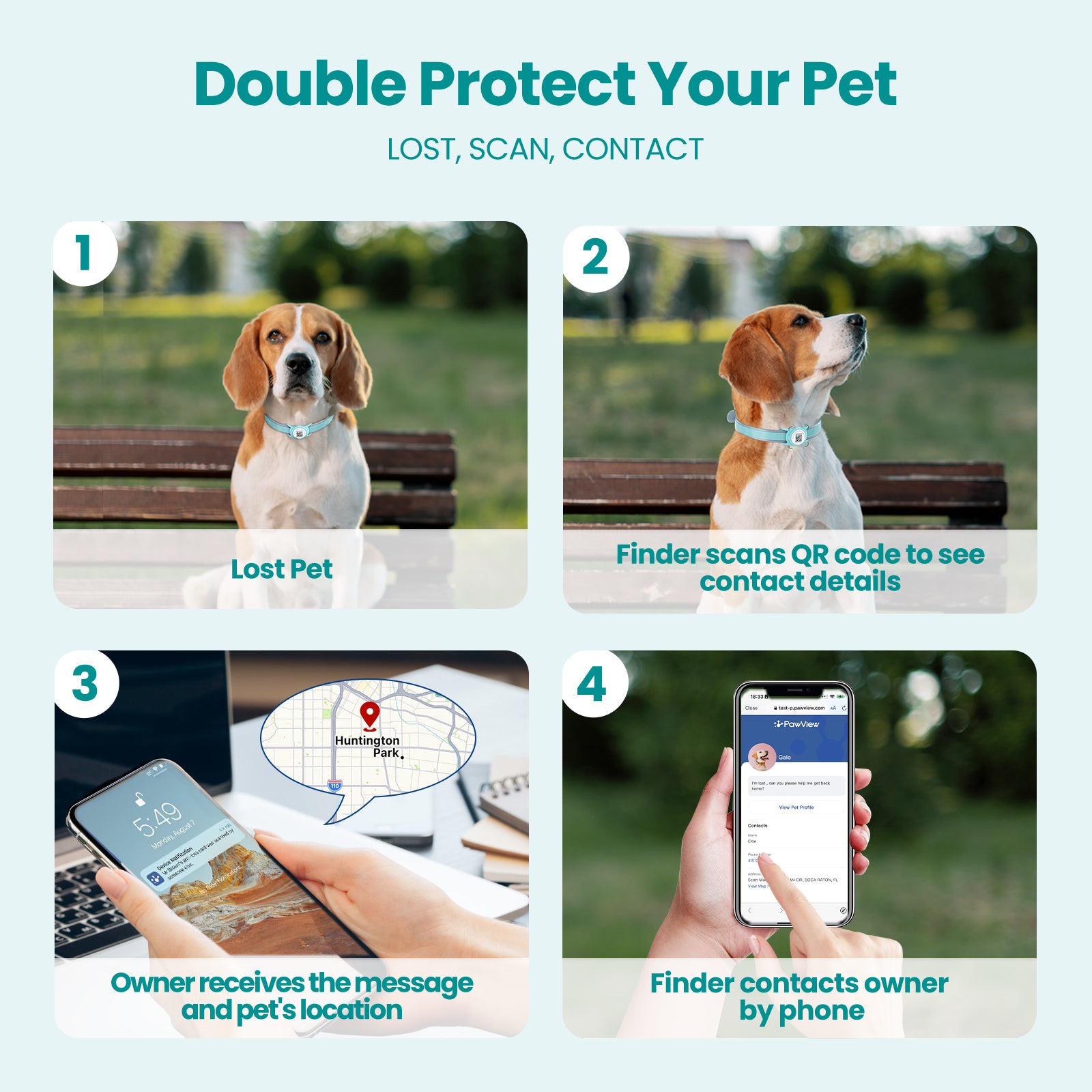 Dog AirTag holder for GPS tracking and pet management