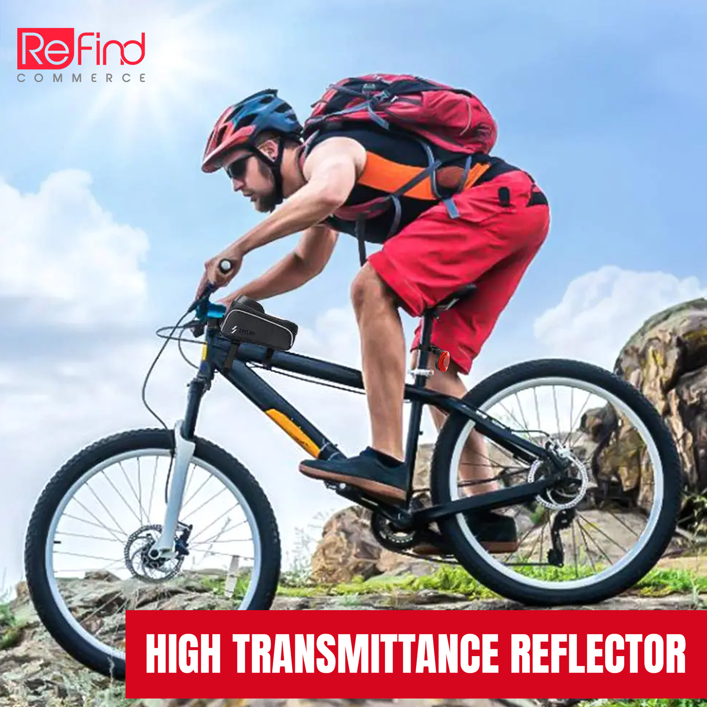 Bike reflector for tracking lost or stolen bikes with AirTag